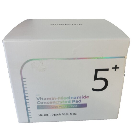 NUMBUZIN - No.5+ Vitamin-Niacinamide Concentrated Pad [70 pads] NEW Sealed - Picture 1 of 5